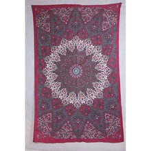 100% Cotton Mandala Tapestry, for Bedding, Pattern : Printed