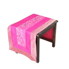 Pink Silk brocade cheap table runners
