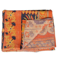 Reversible cotton made kantha quilt