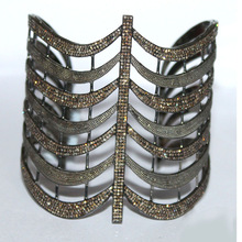 Designer adjustable natural diamond cuff bracelet, Gender : Women's