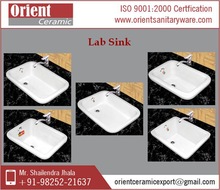 Ceramic Lab Sink, for Commercial Furniture, Certification : ISO 9001 2000 Certification