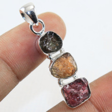  High Polish tourmaline gemstone pendant