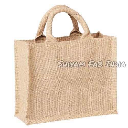 Jute Lunch Bags, Style Handled, Color Brown at Best Price in