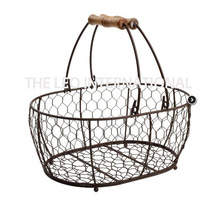 Decorative metal wire fancy colour basket