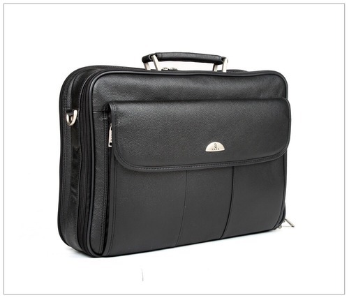 Leather Office Executive Bag, Pattern : Plain, Feature