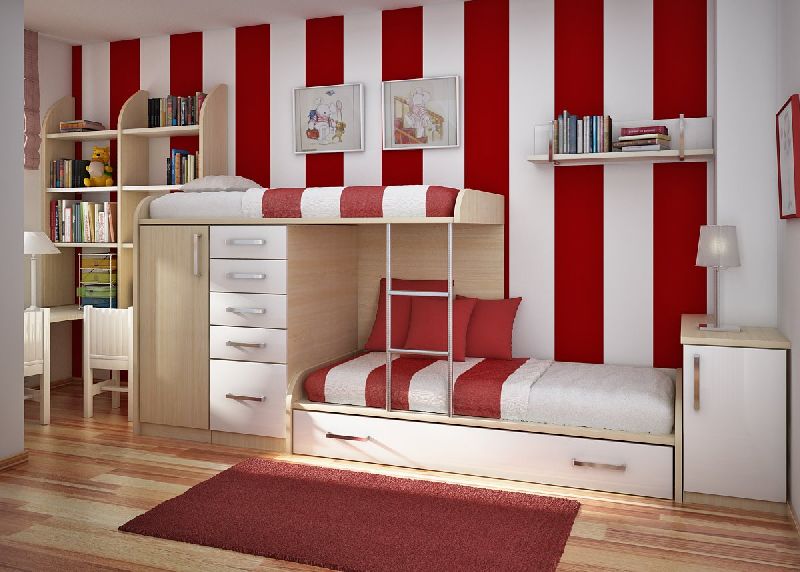 Polished Wooden Double Decker Kids Bed, Feature : Attractive Designs, Durable, Easy To Place