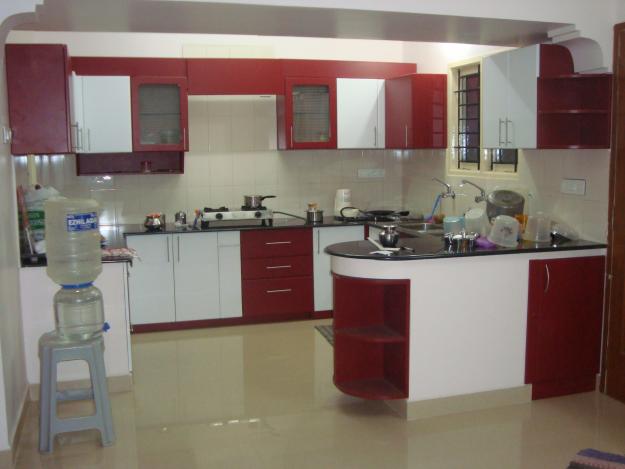 Polished U-Shape Modular Kitchen, for Home, Hotel, Restaurent, Pattern : Morden