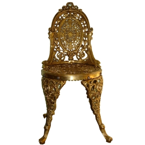 Brass metal Chair