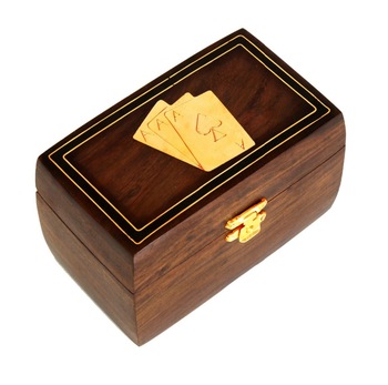 Double Deck Playing Cards Holder Box