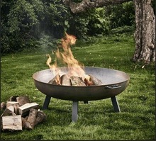 GIFT INDIA Zinc Antique Fire Pit with Handles, Feature : Stocked