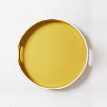 GIFT INDIA ROUND METAL TRAY, Color : Gold