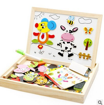 Wooden Animal Magnetic Puzzle