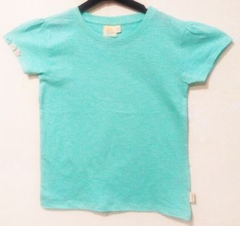 100% Organic Cotton BUFF SLEEVE TEE, Gender : Girls