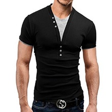 Mens Henleys Full sleeve Color blocked, for Anti-pilling, Anti-Shrink, Anti-wrinkle, Breathable, Eco-Friendly