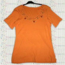 Mirror Neck Work Kids Fancy Knit Tops