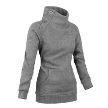 Simple blank button up Womens Sweatshirts, Gender : Adults