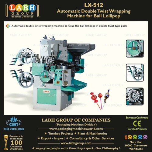 Automatic Ball Lollipop Wrapping Machine, Certification : ISO, CE