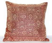 Vihaan Impex Silk Sofa Cushion Cover, Design : Zari work