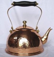Copper hammered polished finish tea kettle, Certification : CE / EU, CIQ, EEC, FDA, SGS