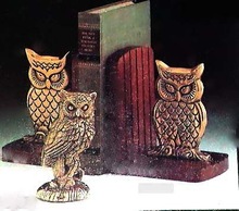 Decorative metal Bird Owl Book ends