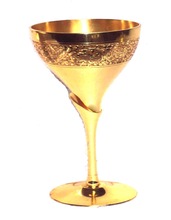 Metal GOLD PLATED WINE GOBLET, Feature : Eco-Friendly