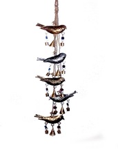 HUMMING BIRDS BELL WIND CHIME, Color : RED