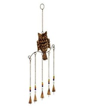 METAL CRAFTED SITTING OWL BELLS