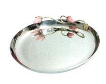 Metal POLISHED ROUND SERVING TRAY, Size : 37 X 05 cm