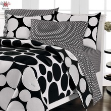 black and white wedding cotton bedsheet