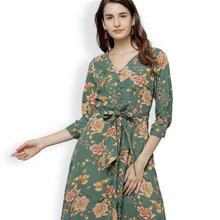 Floral Printed Casual Comfortable Long Ladies Maxi DRESS