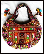 Royal Export Cotton Fabric Jaquard Latest Shoulder Bag, Color : Multicolor