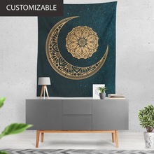 Moon Sun Decorative Universe Mandala Tapestry, Size : 88 x 104 in