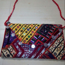 Multi color Indian Handmade Vintage Tribal Banjara Clutch