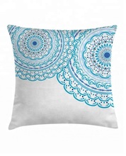 100% Cotton Print Floor Cushion Cover, Size : 45*45cm