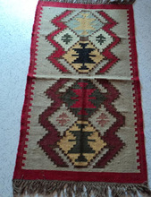 Wool Slip-Resistant Children Machine Washable Kilim Rug