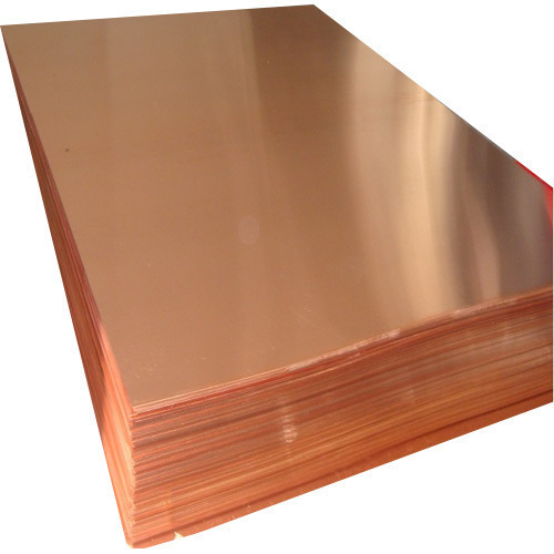 Copper sheets, for Cable strips, Electrical components, heat sinks, vaccuum tubes, Grade : OFC C10100