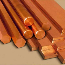 Round Oxygen Free Copper Pure rod, Length : 1500 - 6000 mm