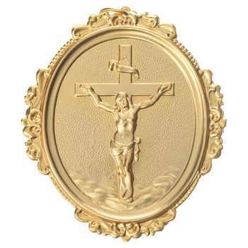 Cross With Christ Brass Medal