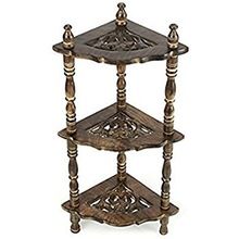 Designer Wood Corner Shelves