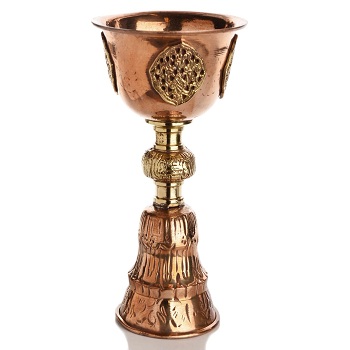 Metal Tibetan Copper Butteroil Lamp