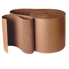 brown corrugated rolls