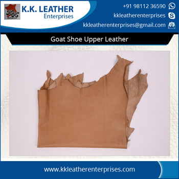 Goat Shoe Upper Leather, Size : 6-8 Sq.ft