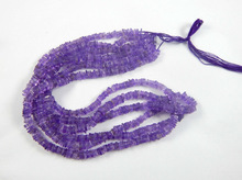 Natural Amethyst Heishi spacer Beads, Color : purple