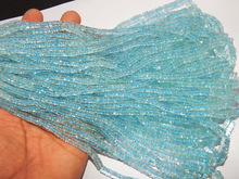 Stone Natural Aquamarine Faceted Beads