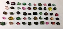 Natural Watermelon tourmaline loose Faceted gemstones