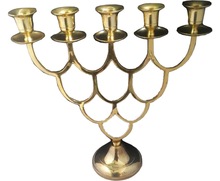 gold taper candle holders