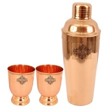 Copper cocktail shaker set, for Hotel, Restaurants, Parties etc, Capacity : Approx 41 ml