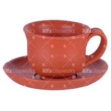 Clay Cup and saucer