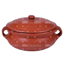 Clay Saucd Pot with Handle, Feature : Eco-Friendly