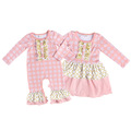 Girl baby long sleeve spring rompers, Size : NB-24M